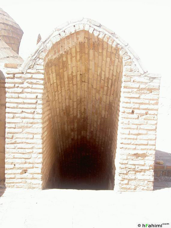 entrance of Ghasr-e Bahram's stairs