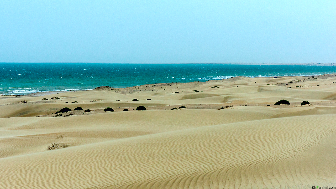 desert and sea